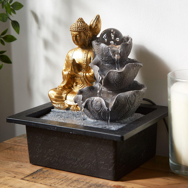 Buddha indoor tabletop water feature secondary