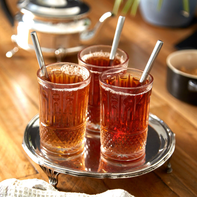 Traditional Moroccan Tea Glasses - Set of 12-3700938503471-Bargainia.com