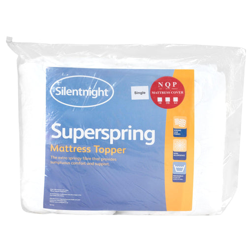 Silentnight Superspring Mattress Topper - Single-5012701350099-Bargainia.com