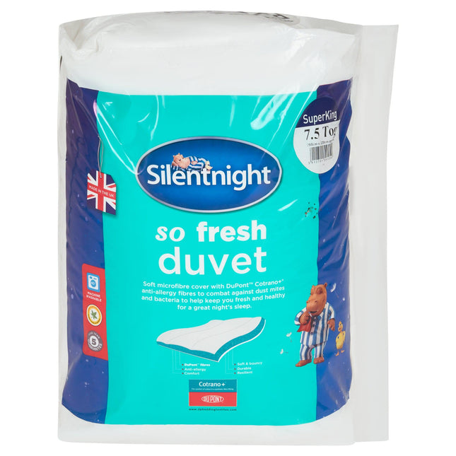 Silentnight So Fresh 7.5 Tog Duvet - Super King-5012701491259-Bargainia.com