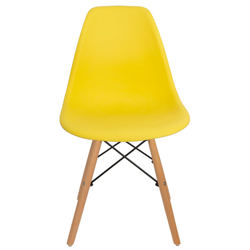 Como Retro Style Dining Chair | Yellow | bargainia.com-Bargainia.com