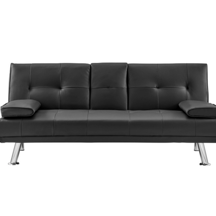 The 'Manhattan' Sofa Bed - Black Bargainia.com.