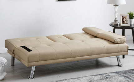 The 'Manhattan' Sofa Bed - Cream Bargainia.com.