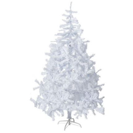 White Artificial Fir Christmas Tree | Various Sizes Available-Bargainia.com