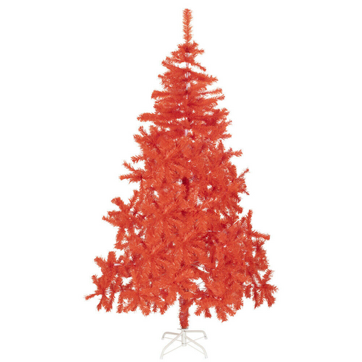 Red Artificial Fir Christmas Tree | Various Sizes Available-Bargainia.com