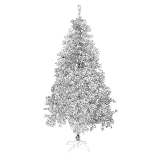 Silver Artificial Fir Christmas Tree | Various Sizes Available-Bargainia.com