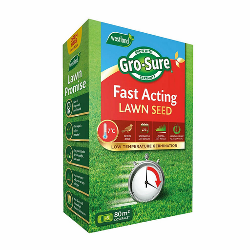 Gro-Sure Fast Acting Lawn Seed Box 80m² - Bargainia-5023377000584-Bargainia.com