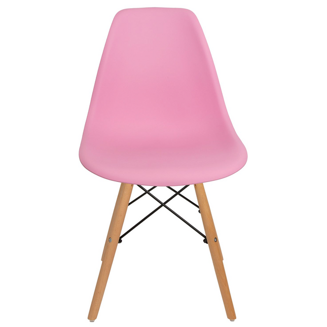 Como Retro Style Dining Chair - Pink-Bargainia.com