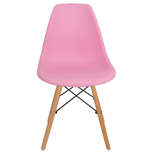 Como Retro Style Dining Chair - Pink-Bargainia.com