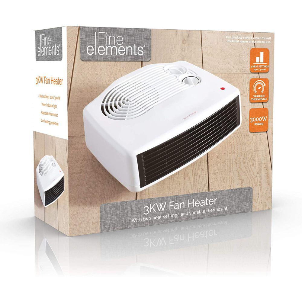 Fine Elements Flat Fan Heater - 3000W -  –