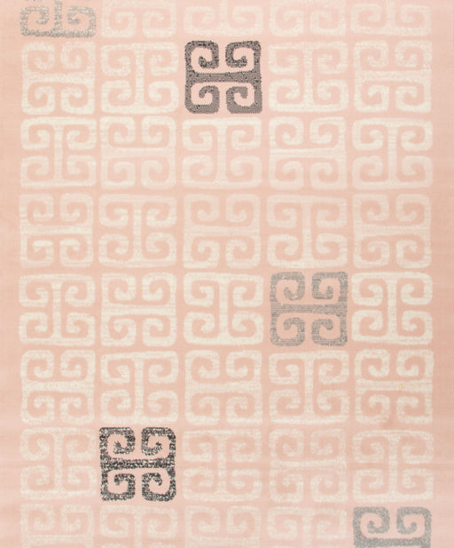 Pink Contemporary Deco Tiles Rug - Texas - Bargainia.com