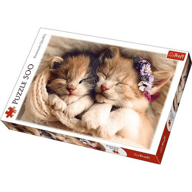 Adorable Sleeping Kittens Puzzle Box - 500pcs 5900511372717