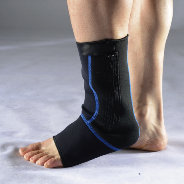 Nylon & Spandex Ankle Support Sleeve | L/XL | Liveup Sports-6951376182194-Bargainia.com