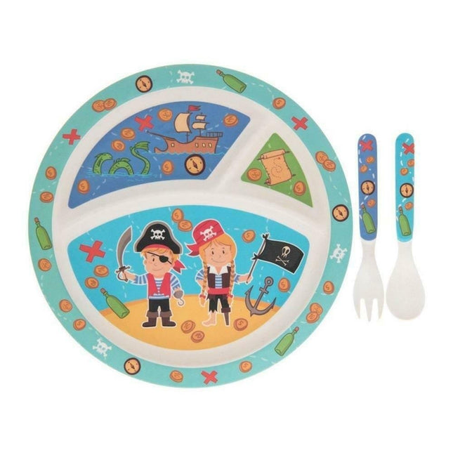 Bamboo Eco Eating Set - Pirate 5010792440606 only5pounds-com