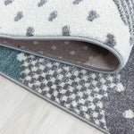 Blue and Grey Clouds Kids Rug - Bambi - Bargainia.com - 