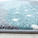 Blue and Grey Clouds Kids Rug - Bambi - Bargainia.com - 