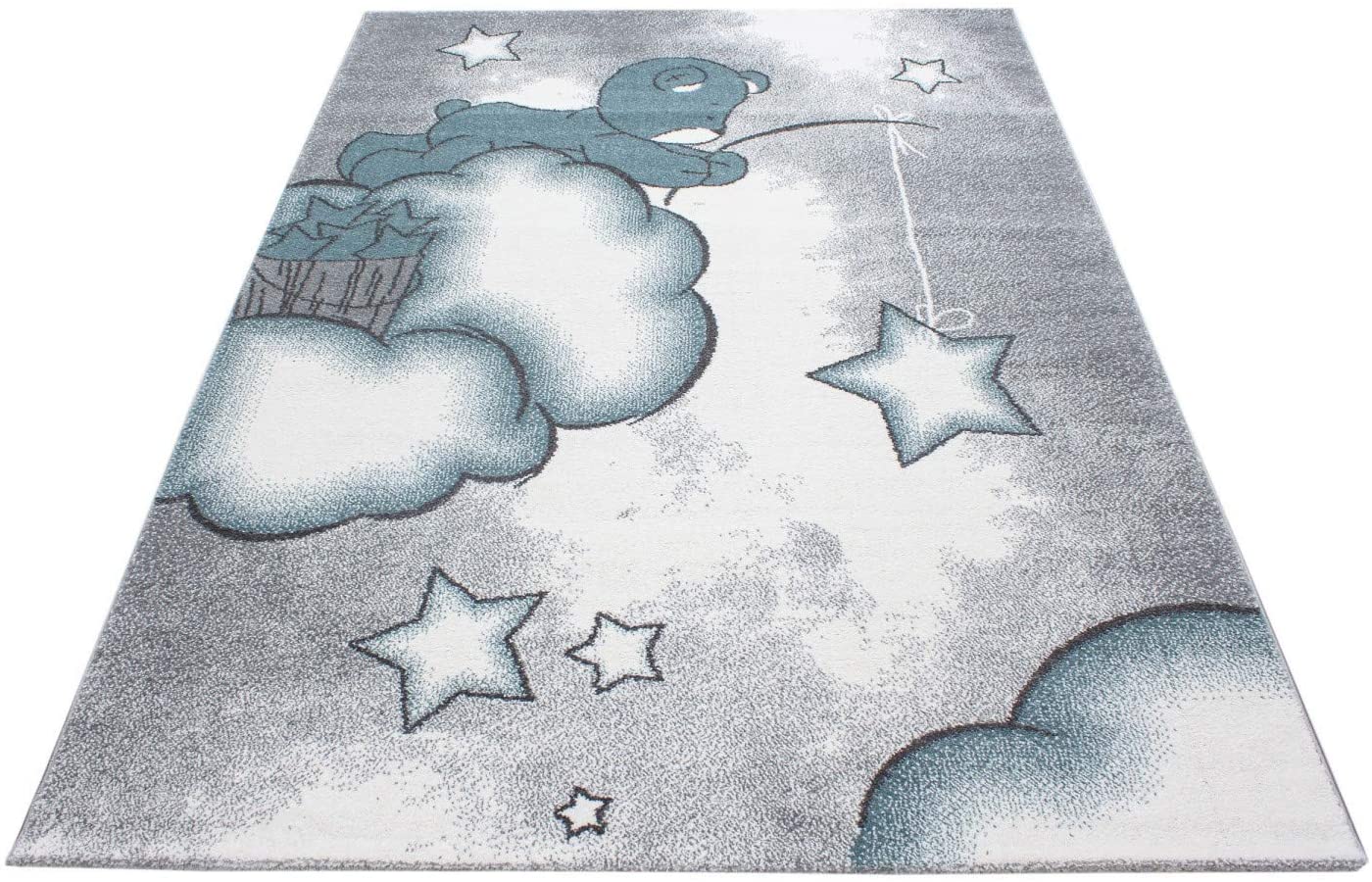Blue Baby Bear Stars Rug - Kids - Bargainia.com - 