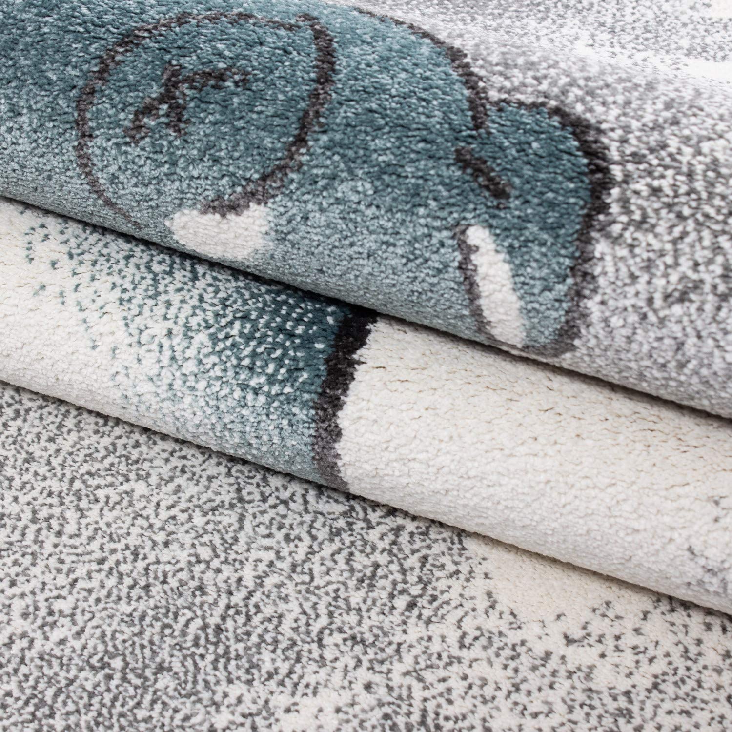 Blue Baby Bear Stars Rug - Kids - Bargainia.com - 