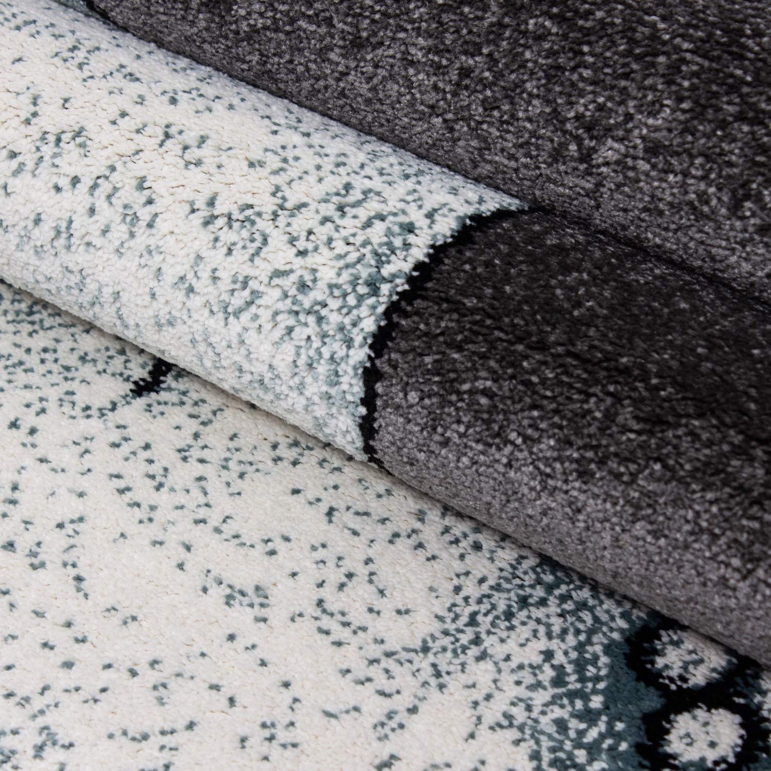 Blue Baby Elephant and Stars Rug - Kids Rugs Rug Masters