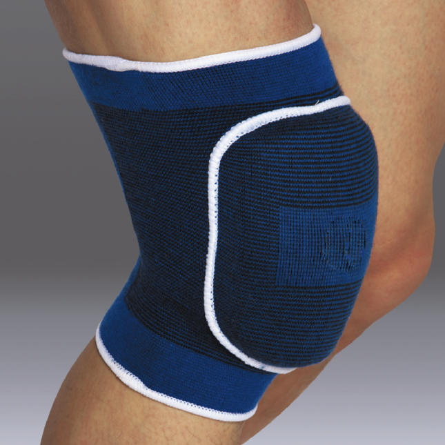 Blue Elastic Padded Knee Support | S/M | Liveup Sports-6951376182101-Bargainia.com