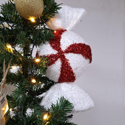 Large Glitter Candy Cane Sweet Christmas Bauble - 28cm - Assorted Designs-5050570000000-Bargainia.com