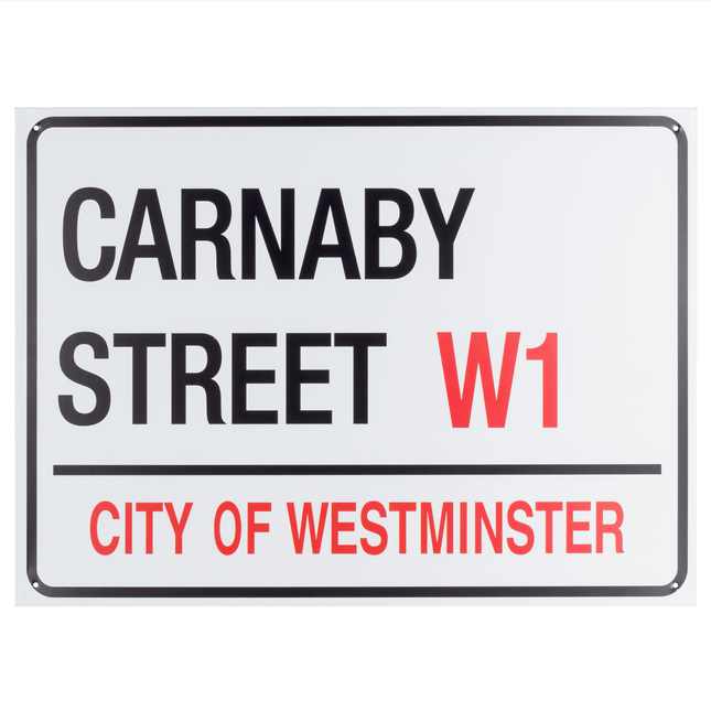 Carnaby Street Metal Plaque - 30 x 41cm only5pounds-com