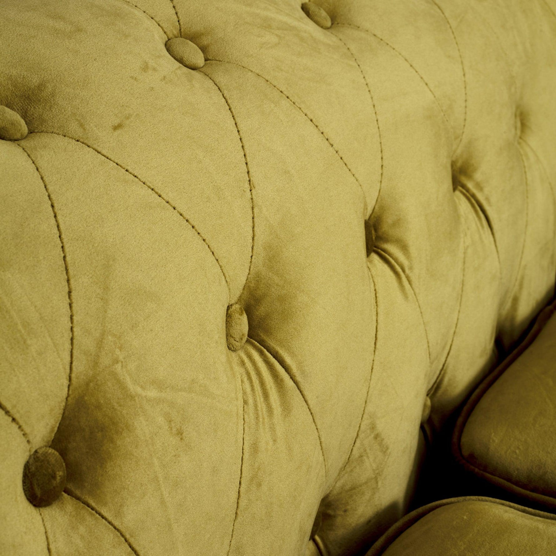 Chesterfield Sofa Suite - Olive Gold Velvet - Bargainia.com - 