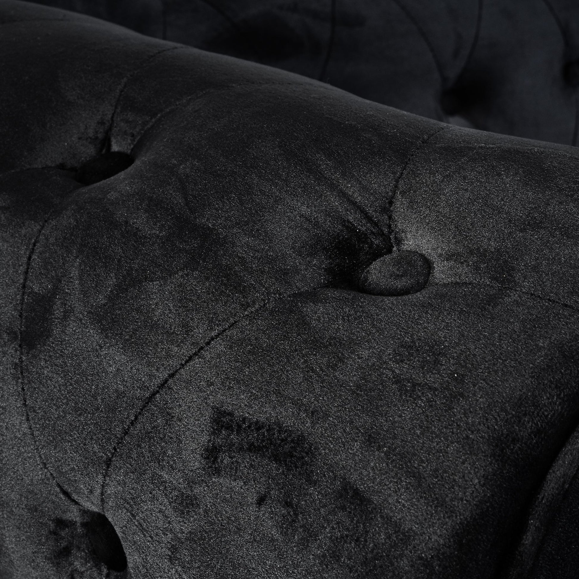 Chesterfield Sofa Suite - Velvet Black Furniture Bargainia