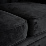 Chesterfield Sofa Suite - Velvet Black - Bargainia.com - 
