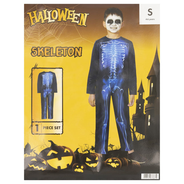 Children's Skeleton Halloween Costume - 2-4 Years 4056232678742 only5pounds-com