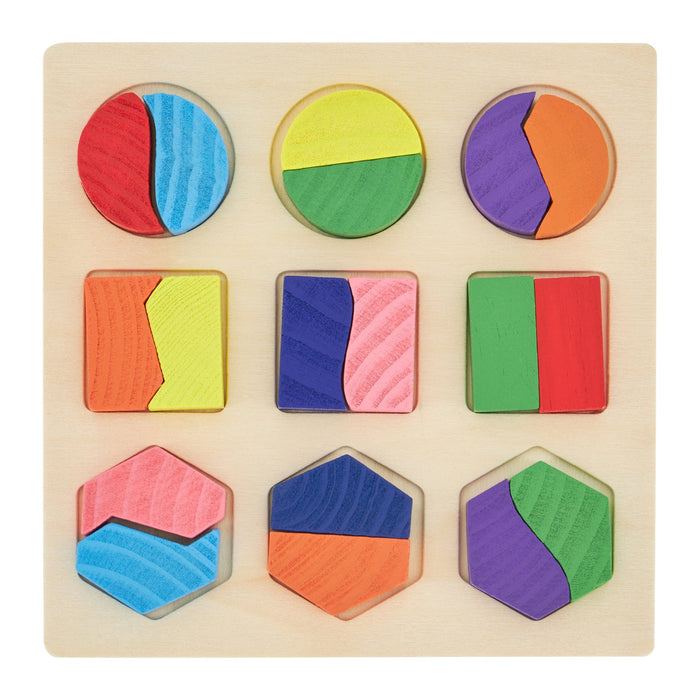 Children's Wooden Shapes Puzzle 5060269266185 Bargainia