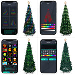 6ft Smart LED Pop - Up Christmas Tree: App & Remote Controlled - Bargainia.com - 