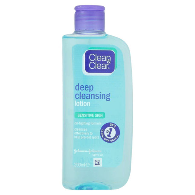 Clean & Clear Deep Cleansing Lotion - 200ml 5000207004981 only5pounds-com
