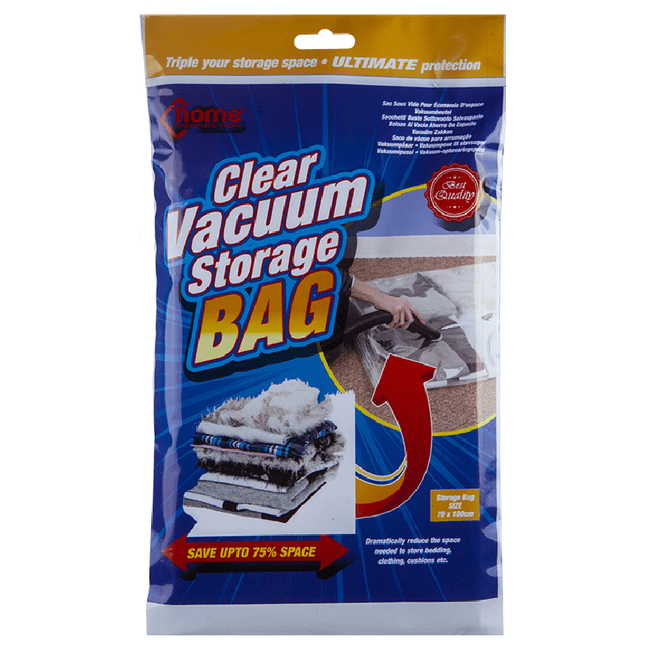 Clear Vacuum Storage Bag - 70 x 100cm 5050565289025 only5pounds-com