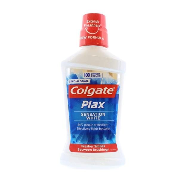 Colgate Plax 500Ml M/Wash White 8718951198791 only5pounds-com