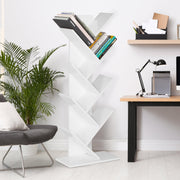 Criss Cross Tree Book Shelf - White Shelving Clearance