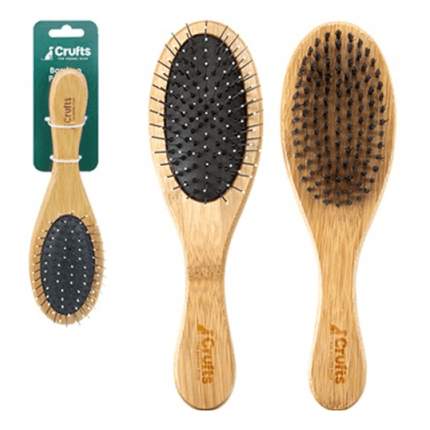 Crufts Bamboo Double Sided Pet Brush 5050565598646 Bargainia.com