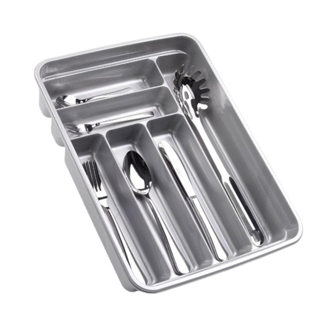 Cutlery Tray - Silver - 40 x 30 x 7cm 8435421851405 only5pounds-com