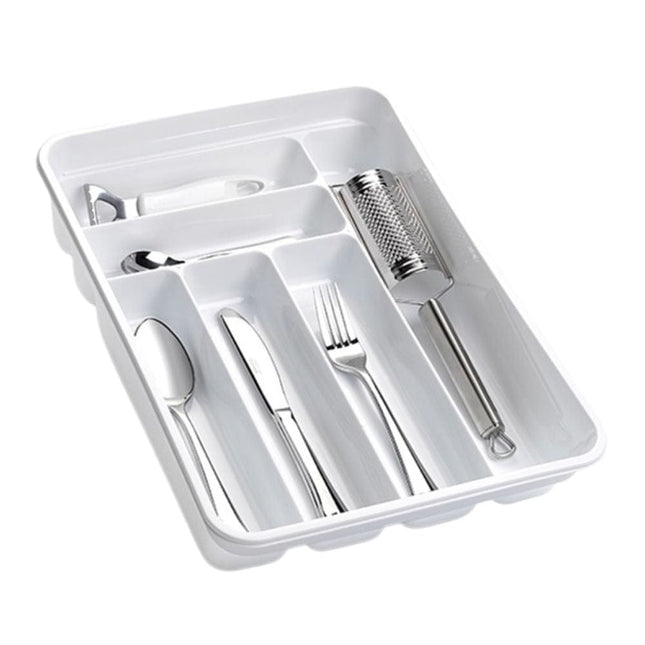 Cutlery Tray - White - 40 x 30 x 7cm 8435421851399 only5pounds-com
