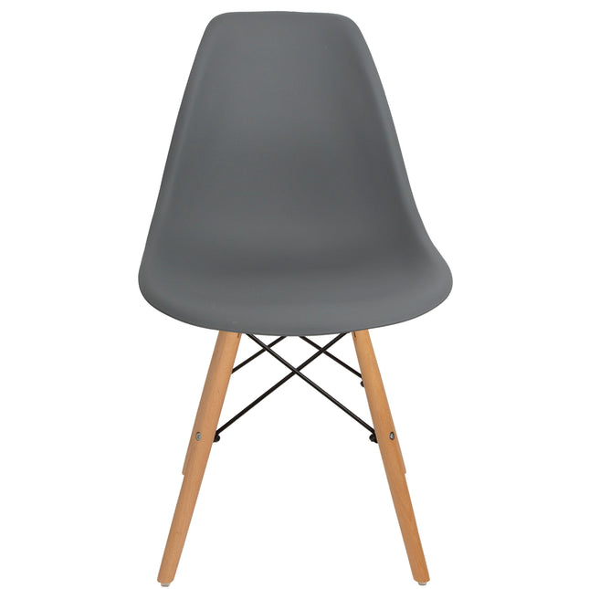Como Retro Style Dining Chair | Dark Grey | bargainia.com-Bargainia.com