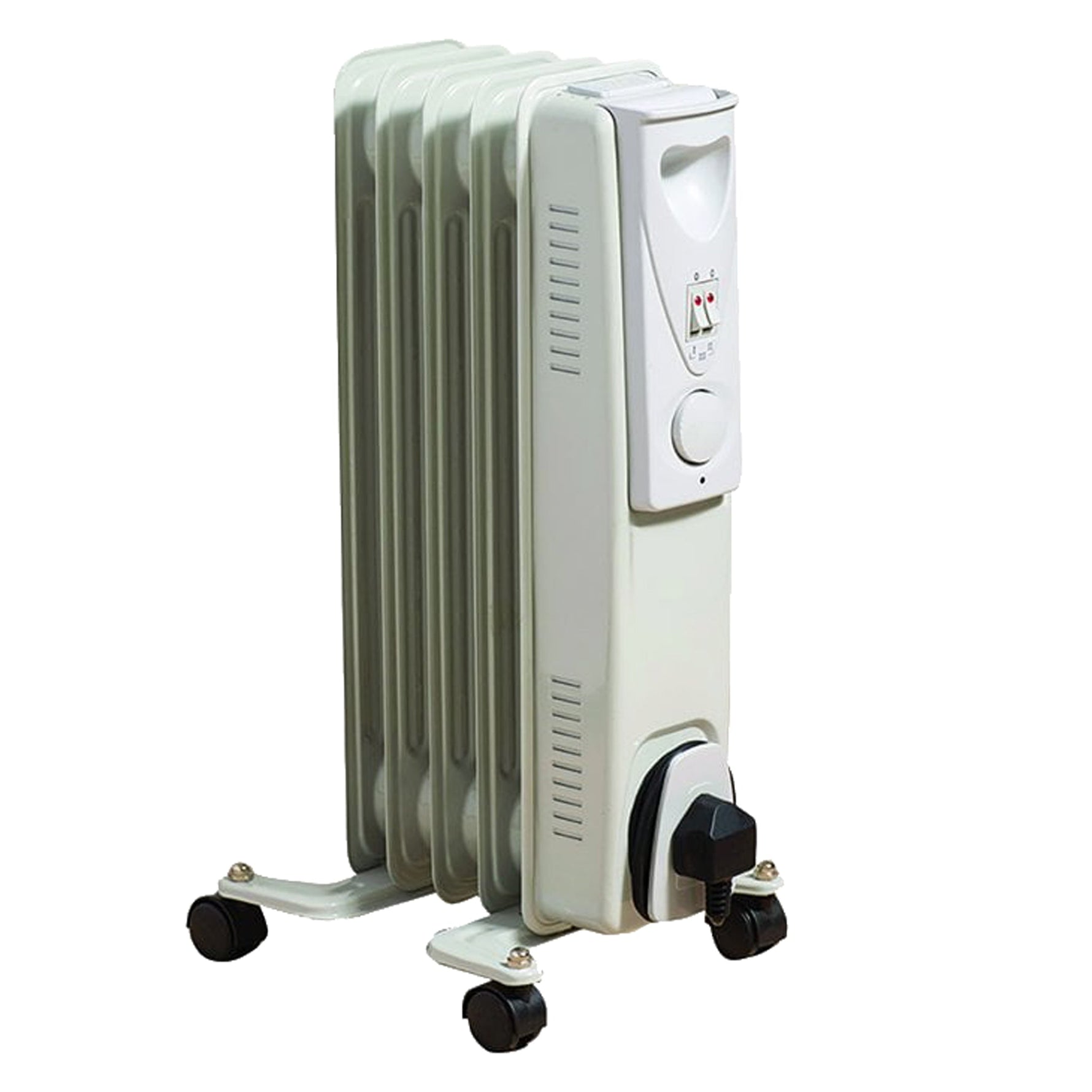 Daewoo 1000W Oil Filled Electric Radiator - White - Bargainia.com - 