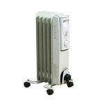 Daewoo 1000W Oil Filled Electric Radiator - White - Bargainia.com - 