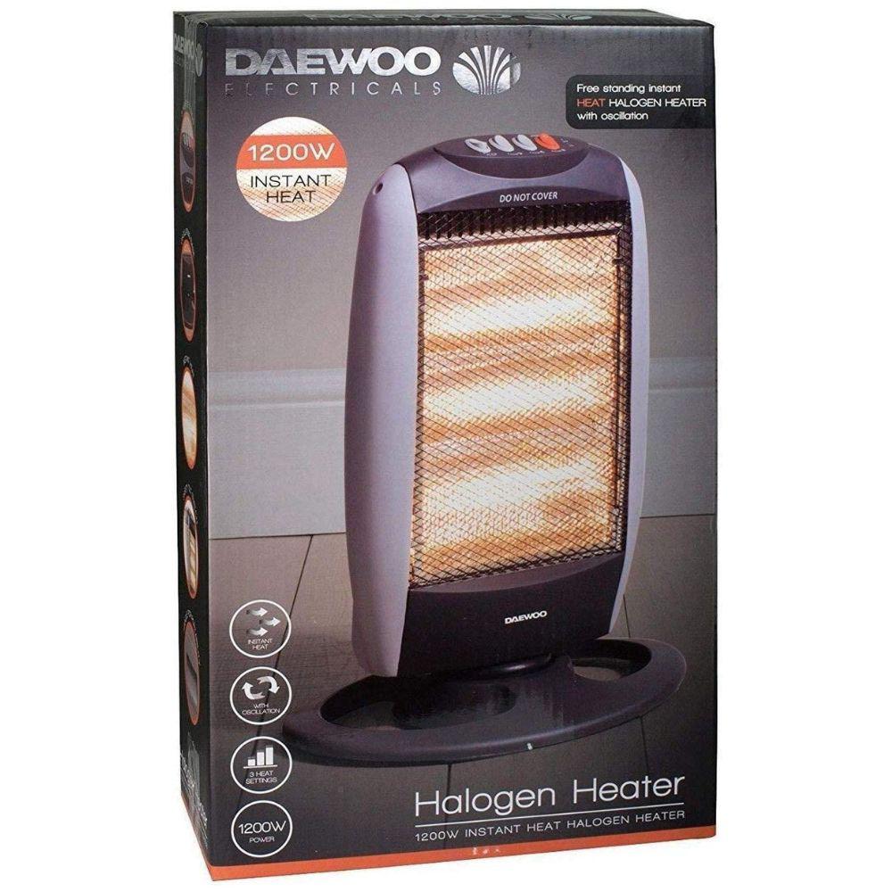 Daewoo 1200W Halogen Heater Heaters Clearance