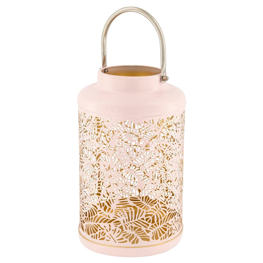 Decorative Metal Lantern - Pink - 27cm 8718317663468-ROSE only5pounds-com