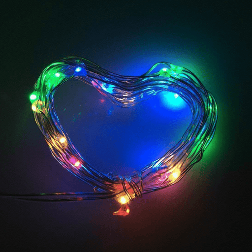 Decorative String Fairy Lights Battery Powered Multi Colour 40 LED - 2m-5.05615E+12-Bargainia.com