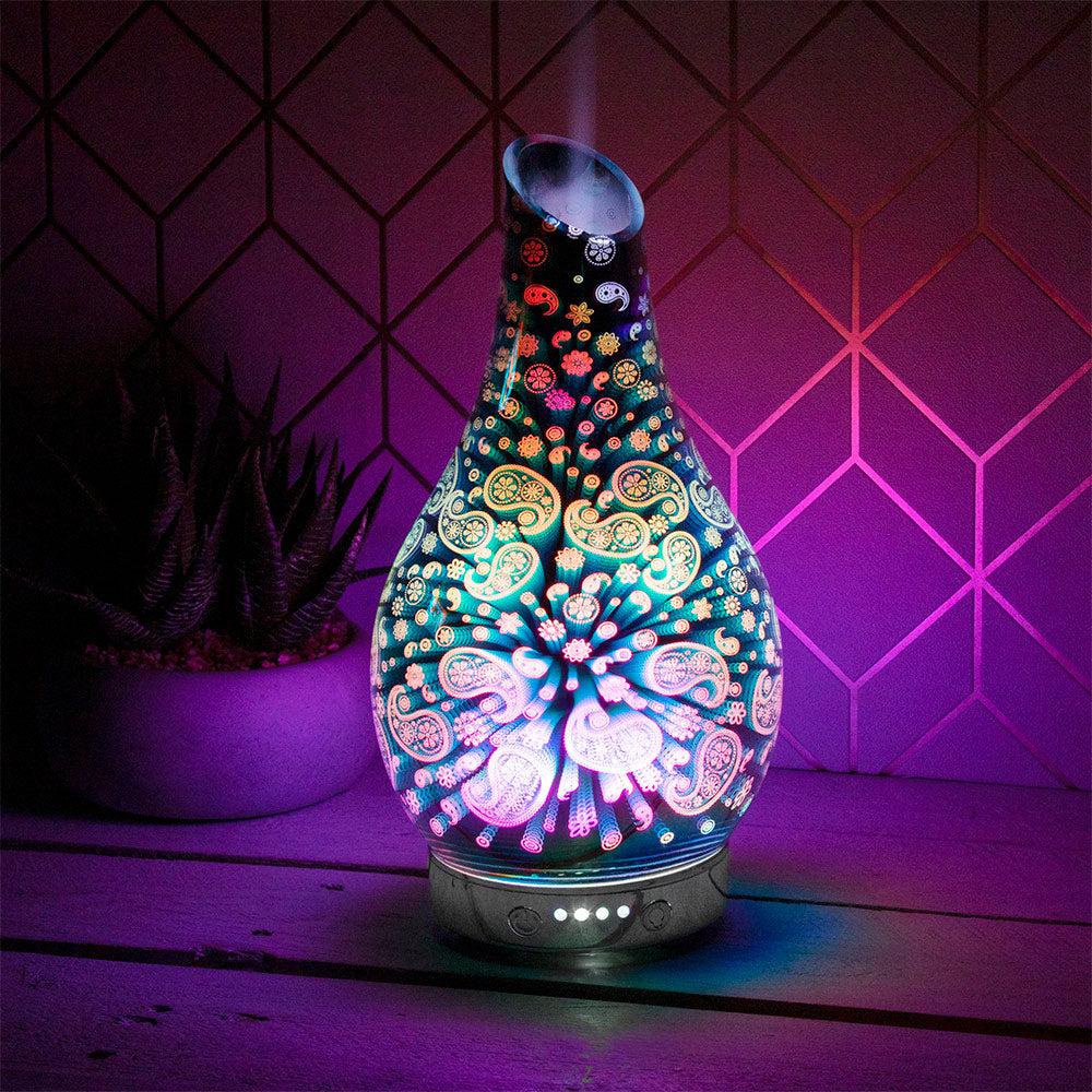 Desire Paisley Colour Changing Oil Diffuser Aroma Humidifier - Bargainia.com - 5010792469690 - LP46969