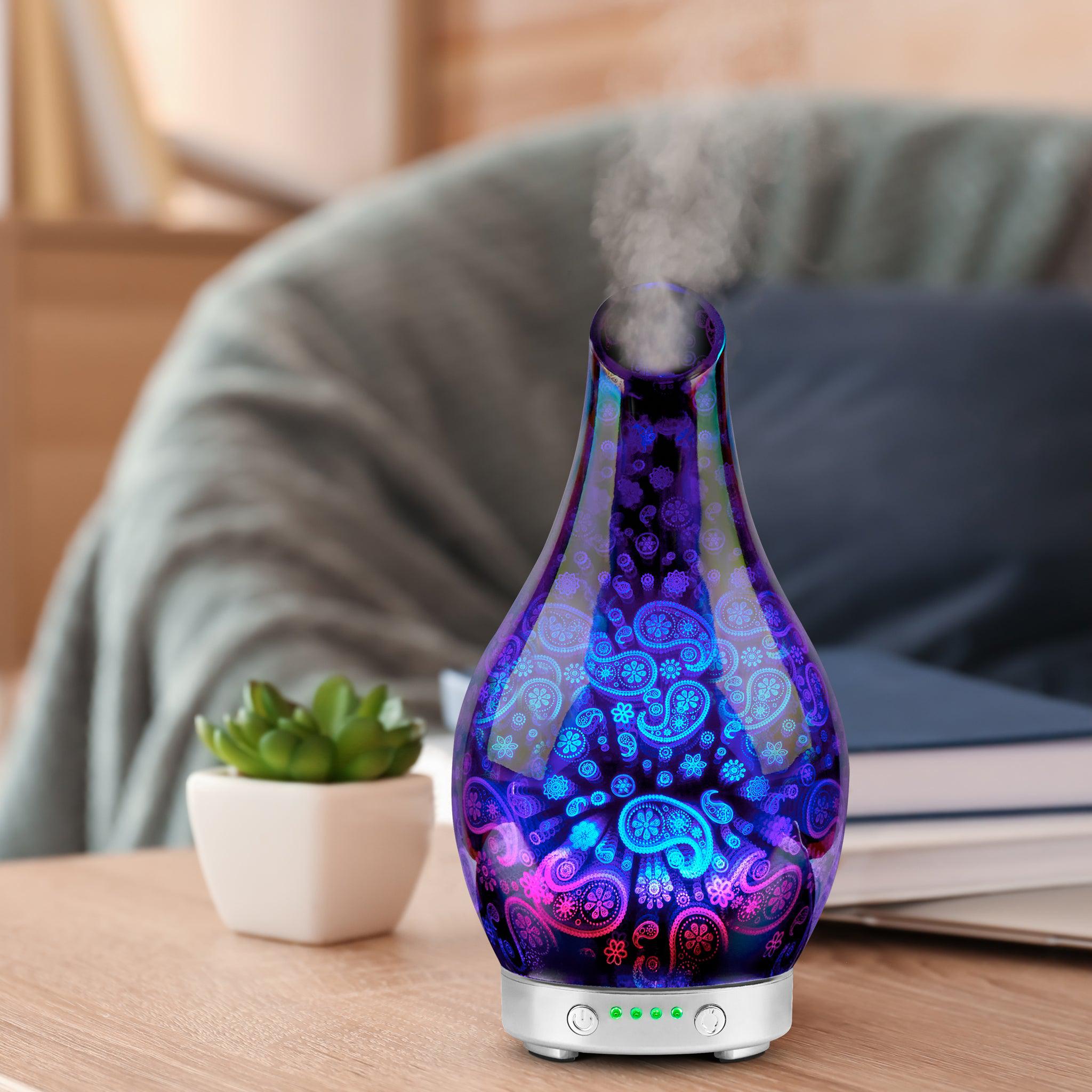 Desire Paisley Colour Changing Oil Diffuser Aroma Humidifier - Bargainia.com - 5010792469690 - LP46969