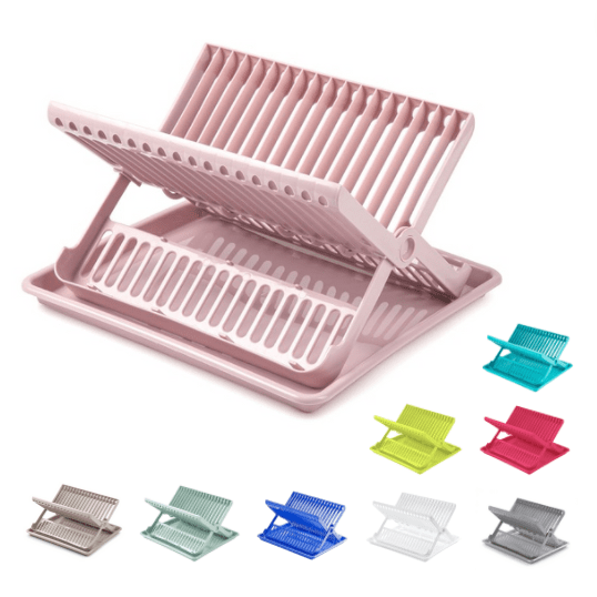 Dish Drainer With Tray - Assorted Colours only5pounds-com