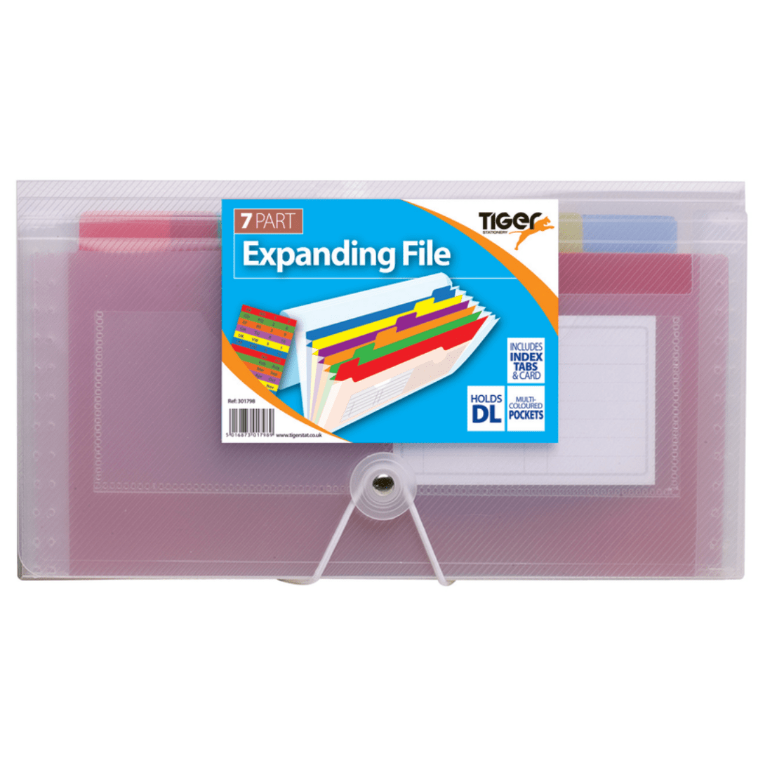 DL Size 7 Part Expanding File - Bargainia.com - 5016873017989 - TGR-301798