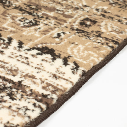Cacao Vintage Patch Work Pattern Rug - Texas - Bargainia.com
